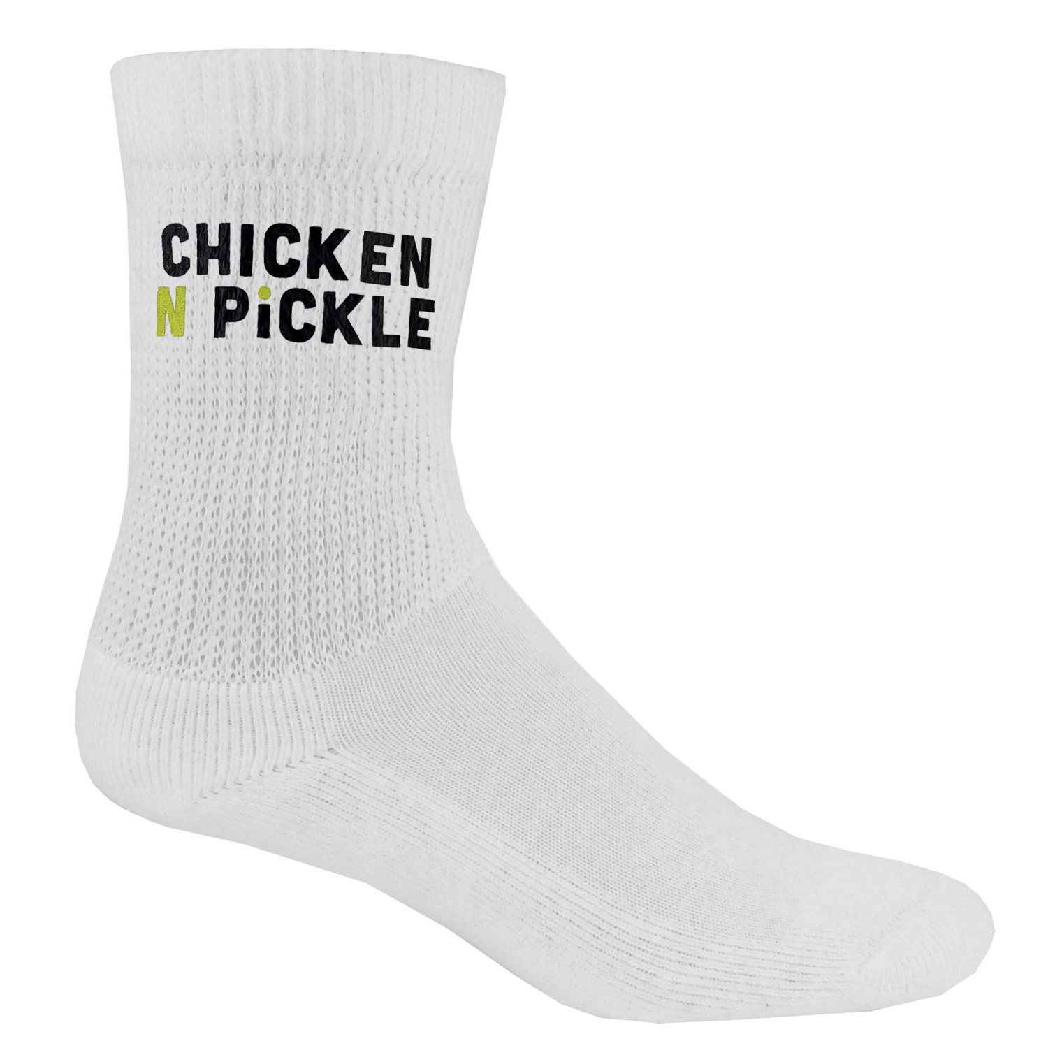 Non Binding Cotton Blend Athletic Crew Socks with Oversized DTF 2