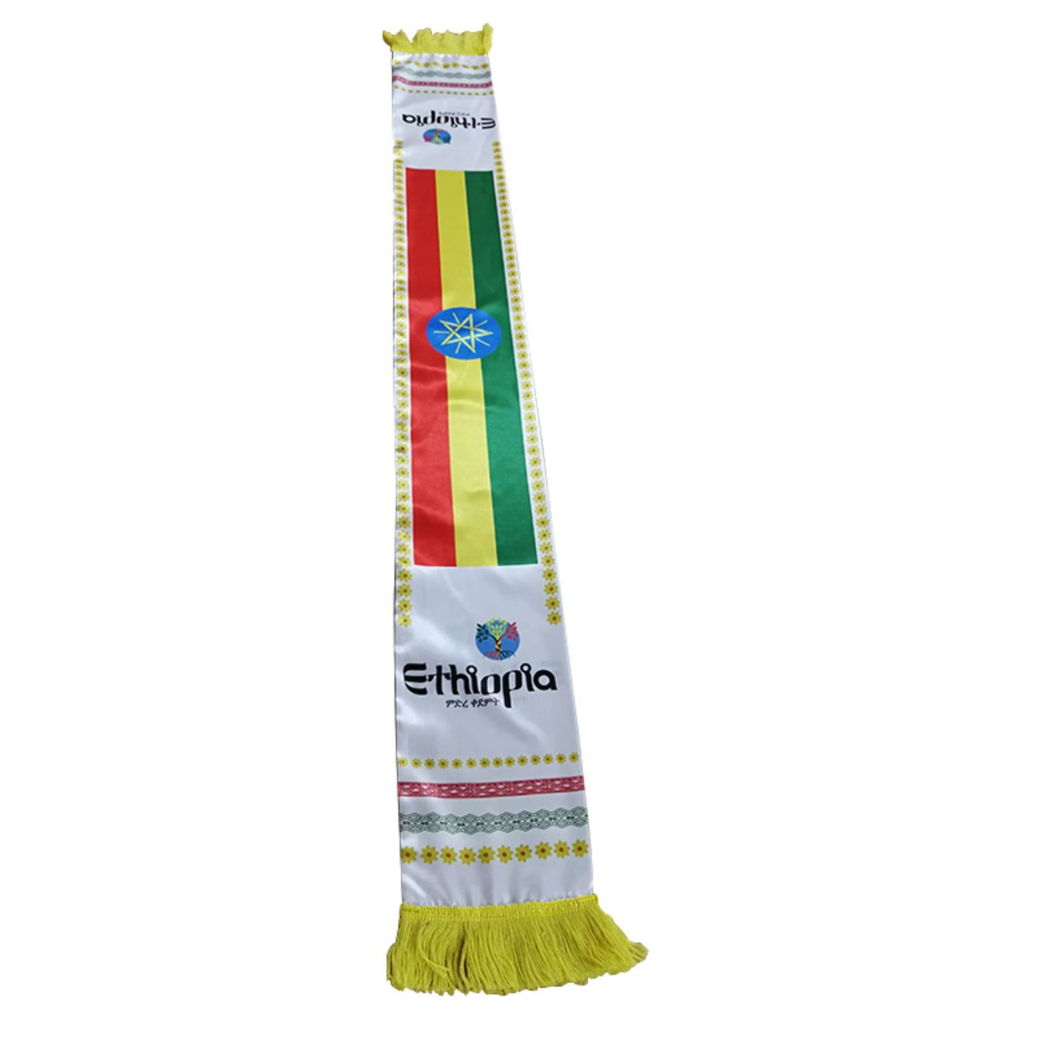 Satin Summer Sublimation Printing Scarf w/ Tassel 6