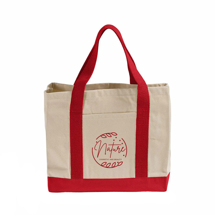 Trestles Beach Twill Tote Bag, custom tote bag with logo imprint 3