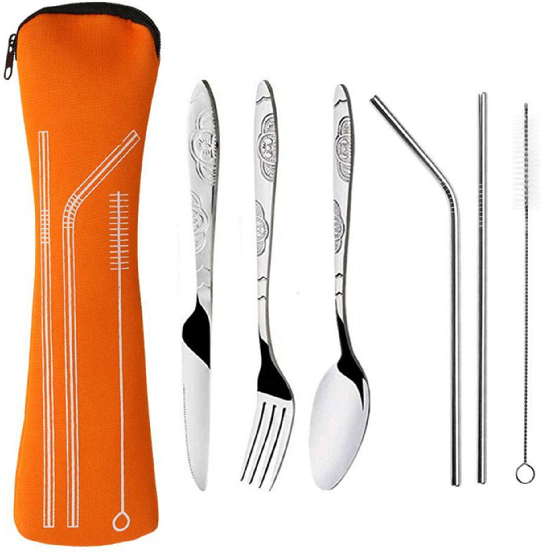 6-Piece Stainless Straw Set 4