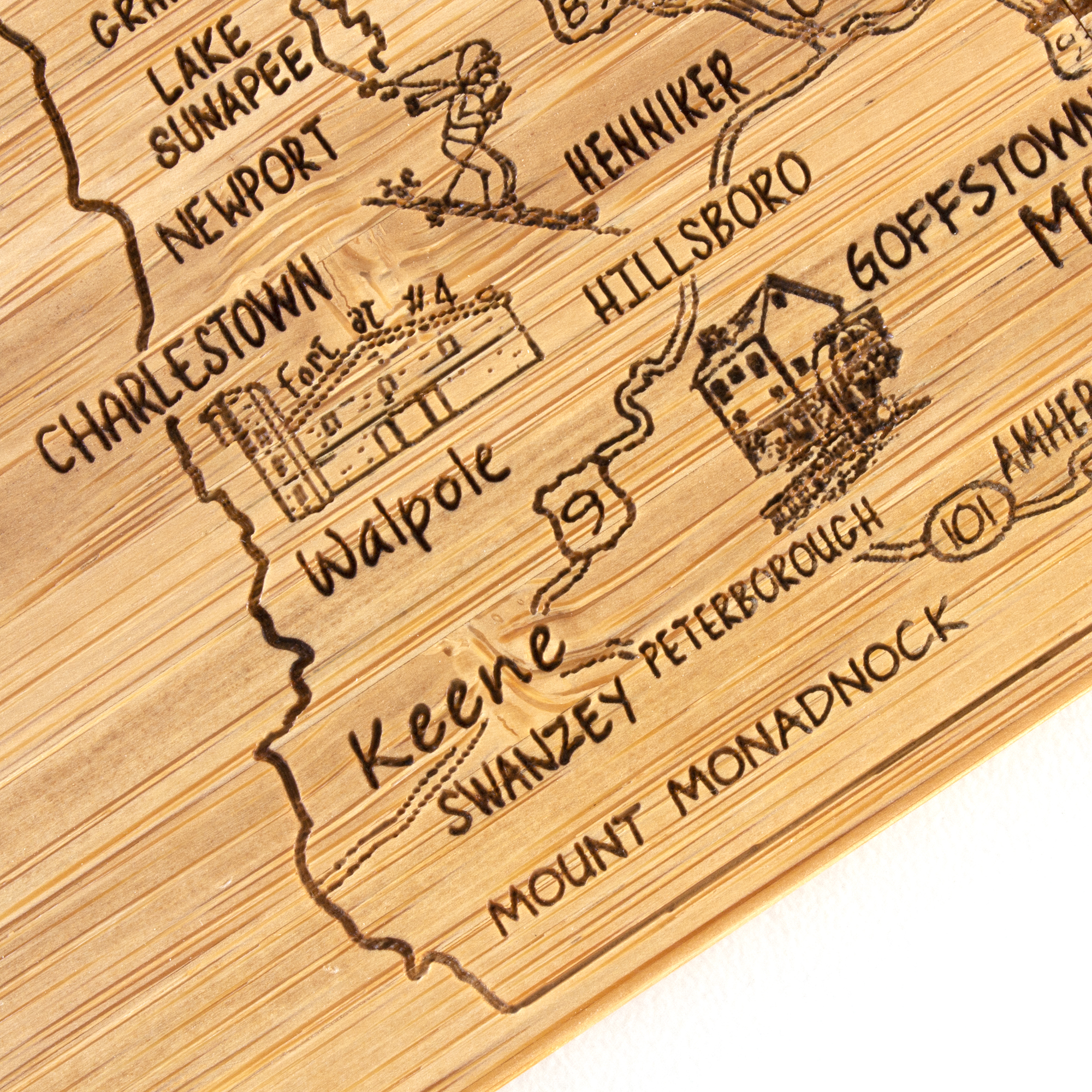 New Hampshire Puzzle Coaster Set 9