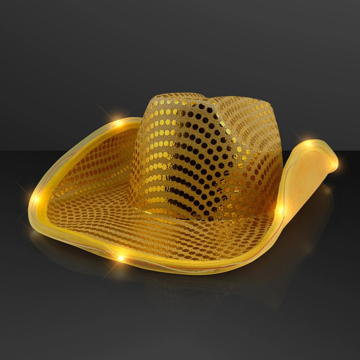 Sequin Cowboy Hat with Black Band 6