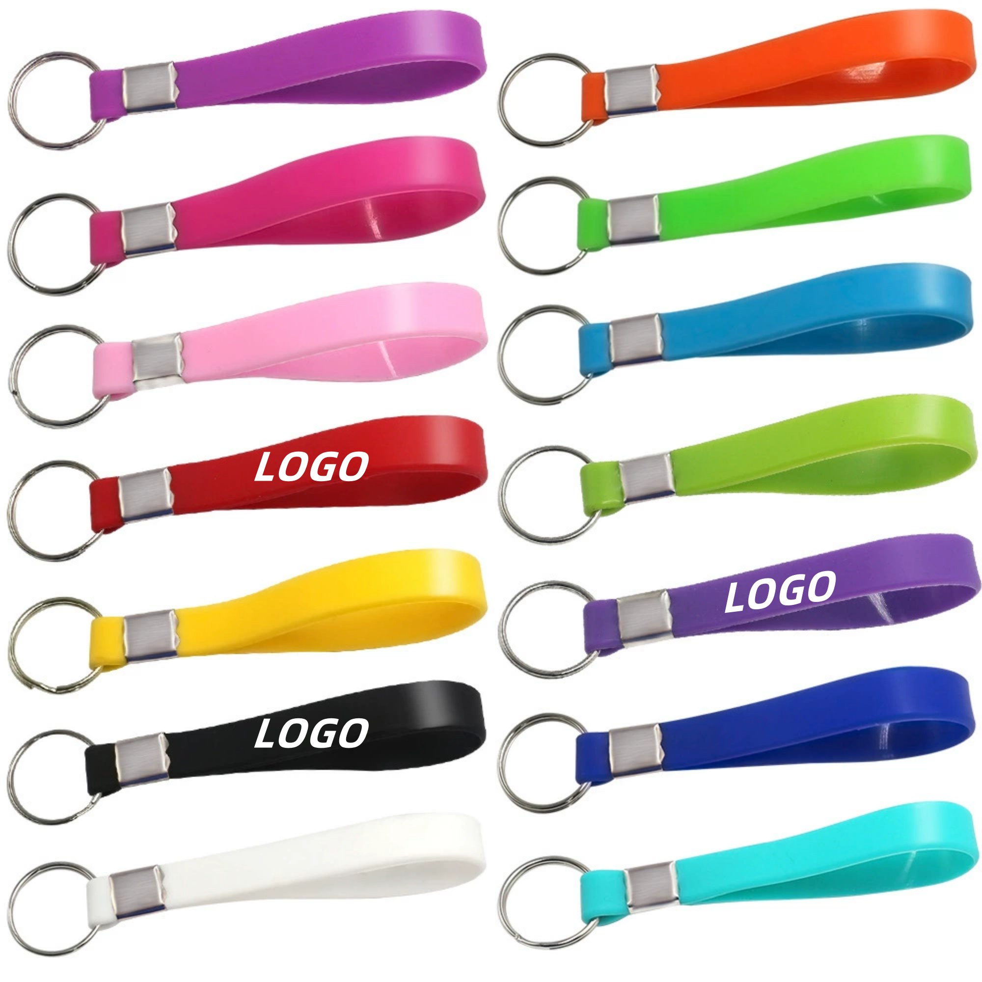 Custom Silicone Wristband  Keychain 1