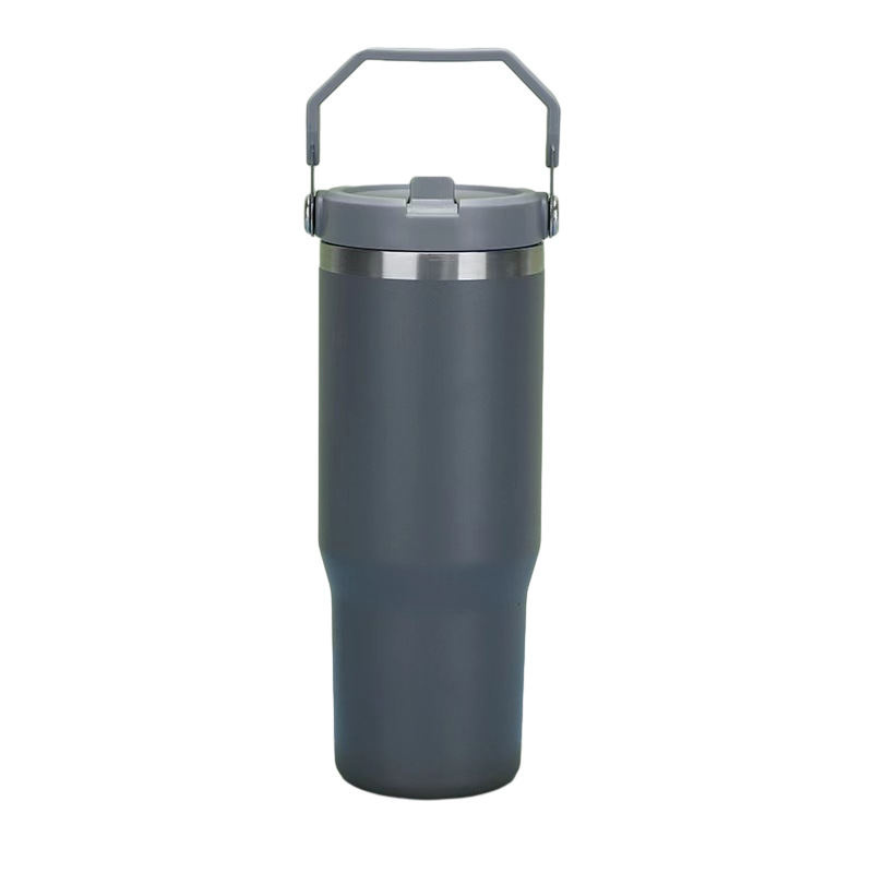 30 Oz. Vacuum Tumbler w/ Handle & Flip Straw Lid 13