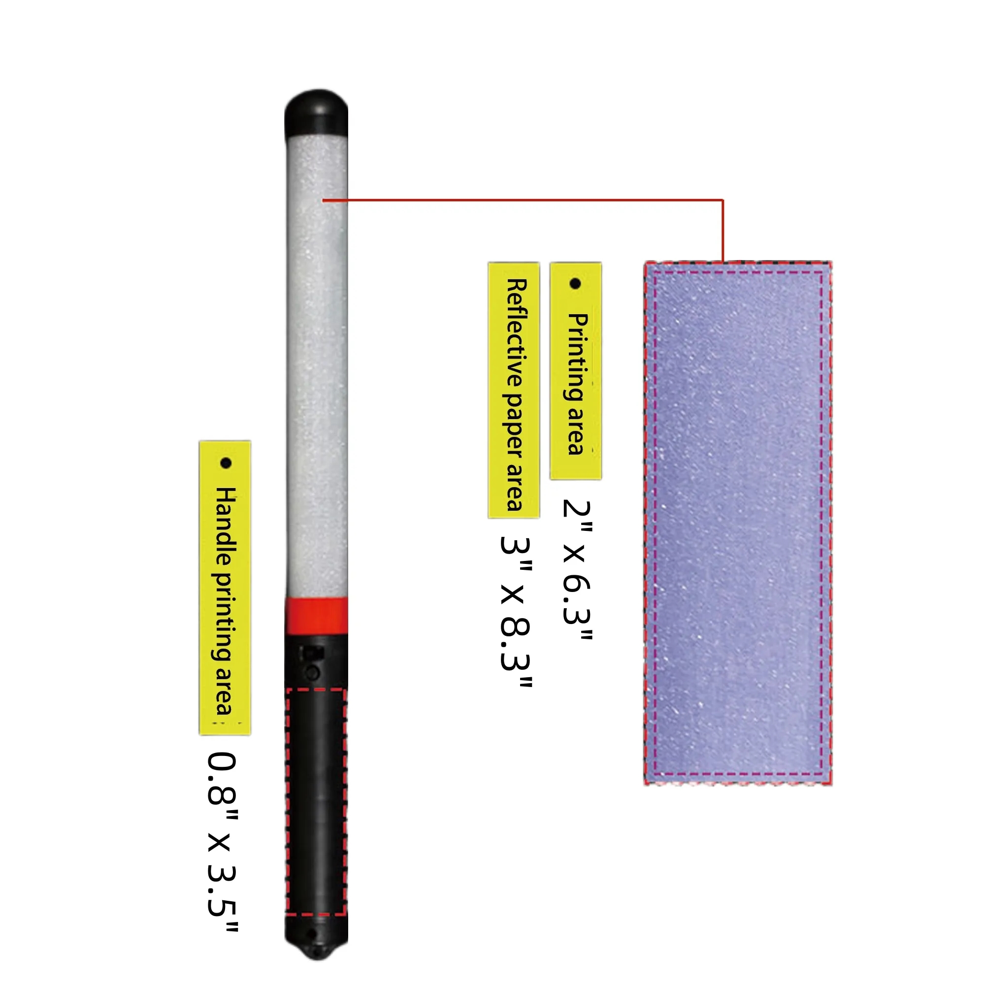 15-Color Handheld Remote-Controlled LED Glow Stick 1