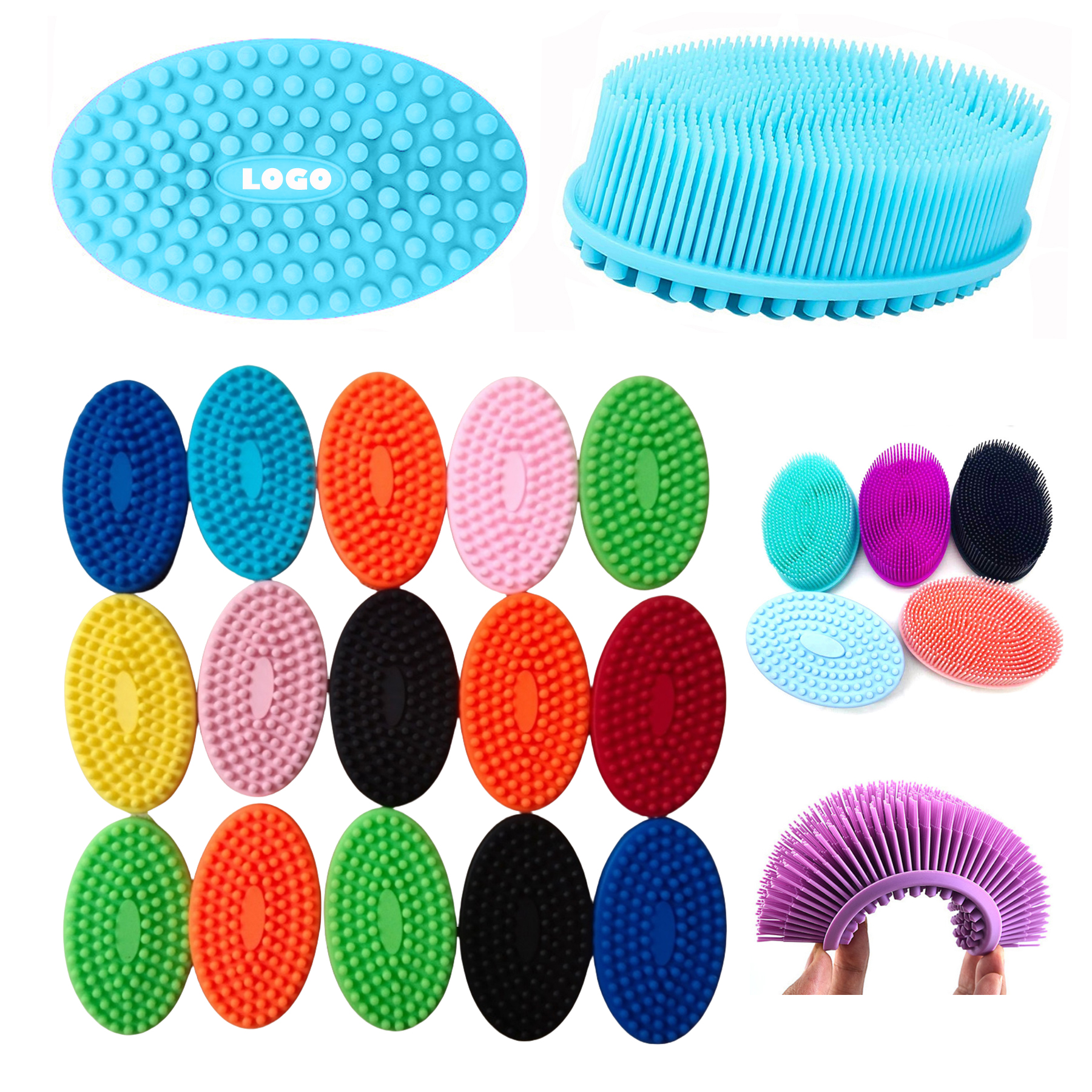Dual Sided Soft Silicone Body Scrubber 4