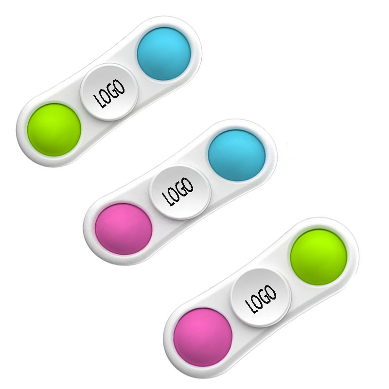 Handheld Mini Push Pop Bubble Fidget Silicone Sensory Toy----Two Bubbles 2