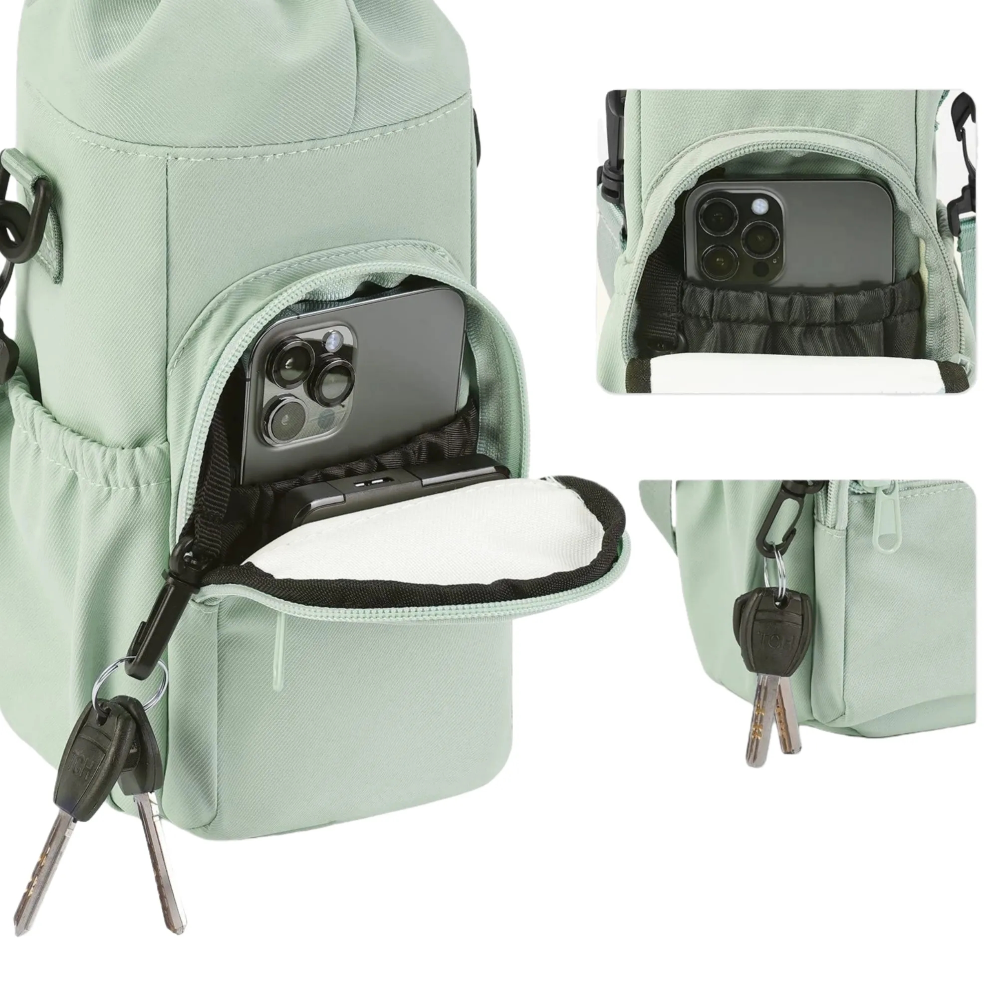 Crossbody Water Bottle Holder Sling Bag Strap 4