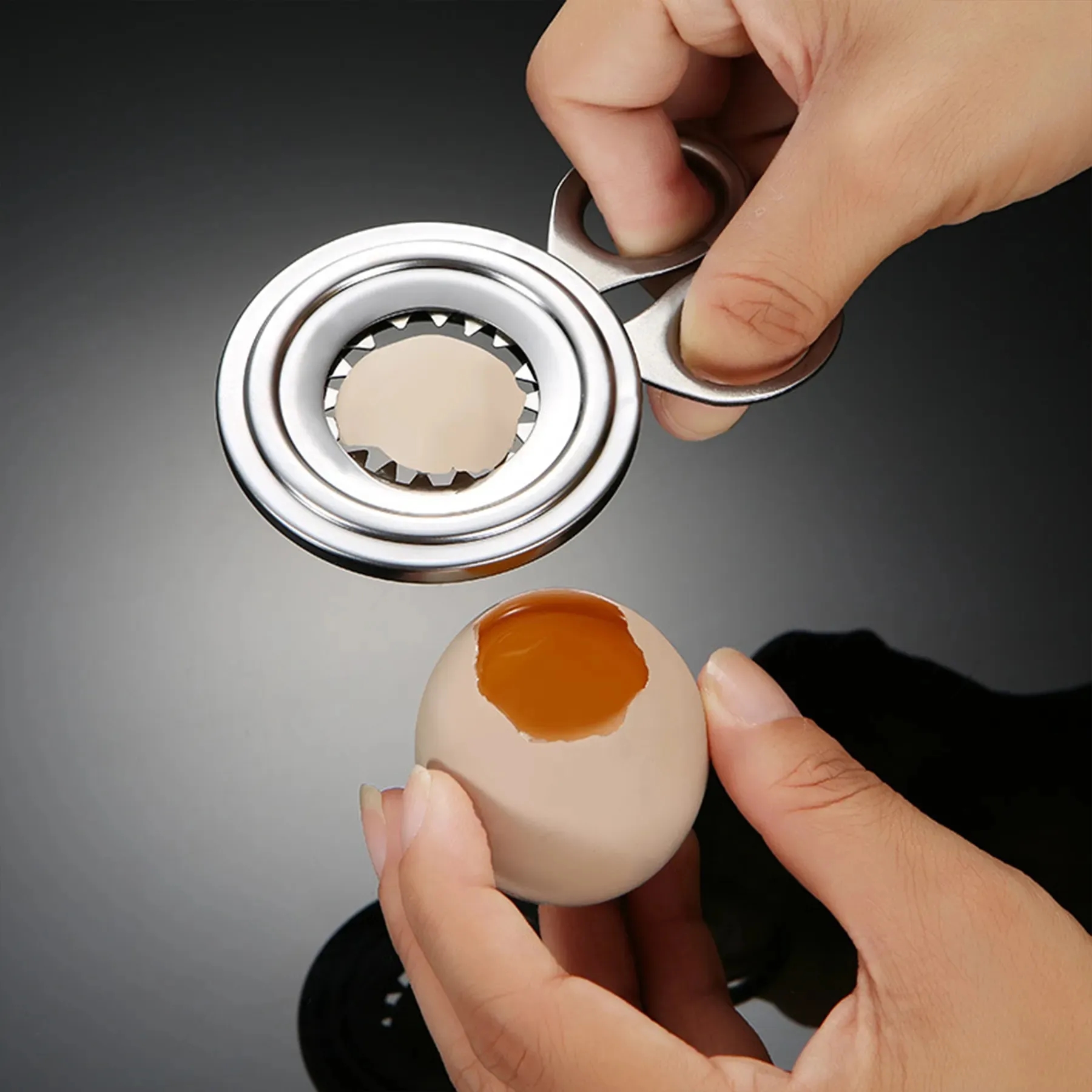 Stainless Steel Manual egg opener 3