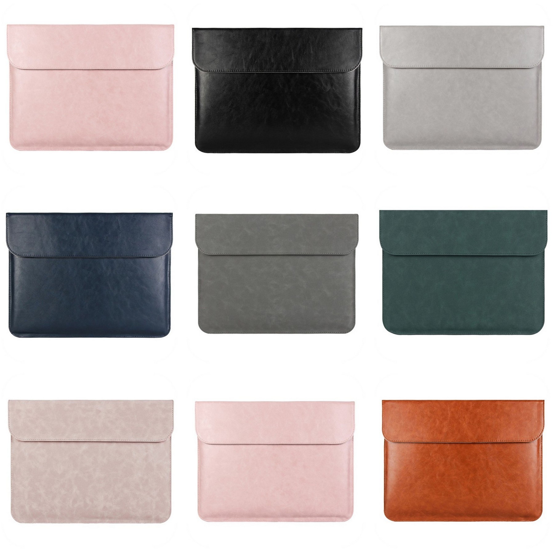 13 Inch Pu Leather Laptop Sleeve Tablet Briefcase 8