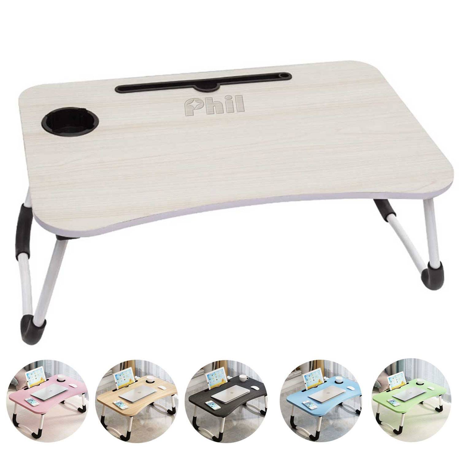 Foldable Dorm Study Desk Simple Bed Table Laptop Stand 1