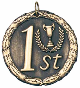 First Place XR200 Series Medal, 2" 1