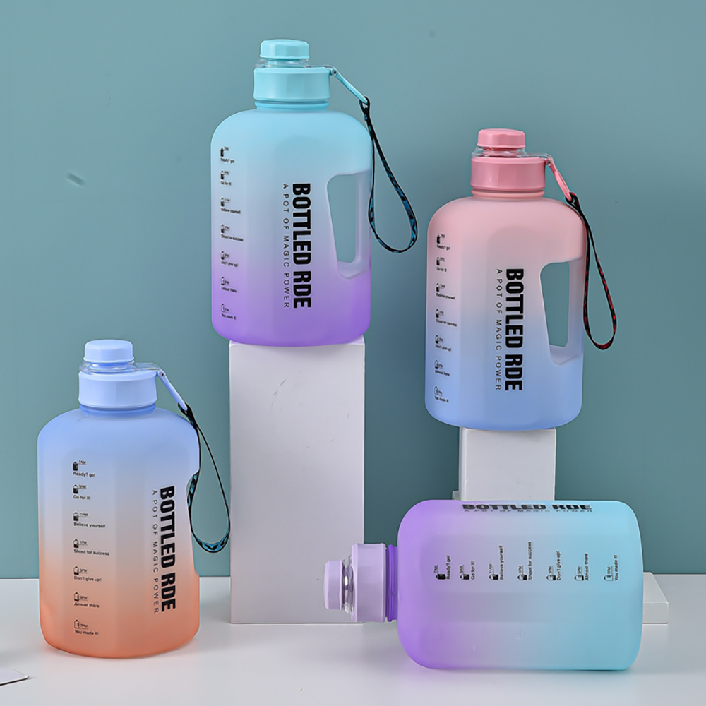 2.2L Large Frosted Sports Water Bottle 6