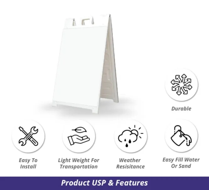 Economy Dry-Erase A-Frame 3