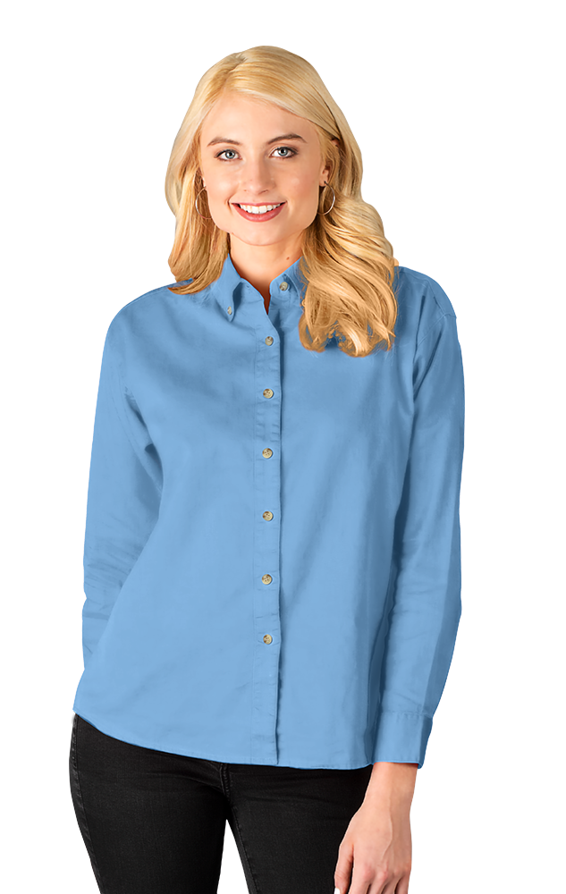 Ladies' L/S 100% Cotton Twill Shirt 28