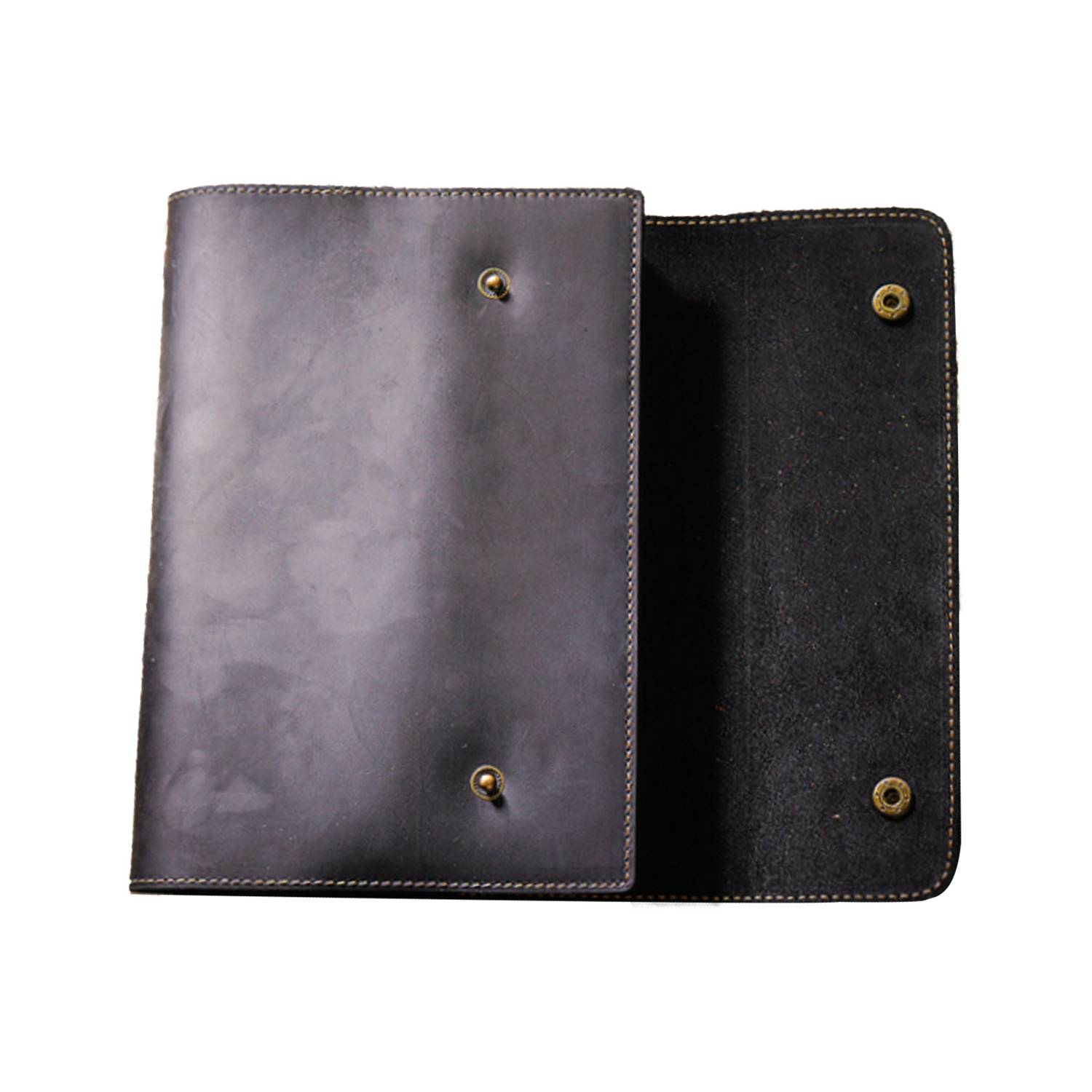Cowhide Hand Ledger Notebook 4