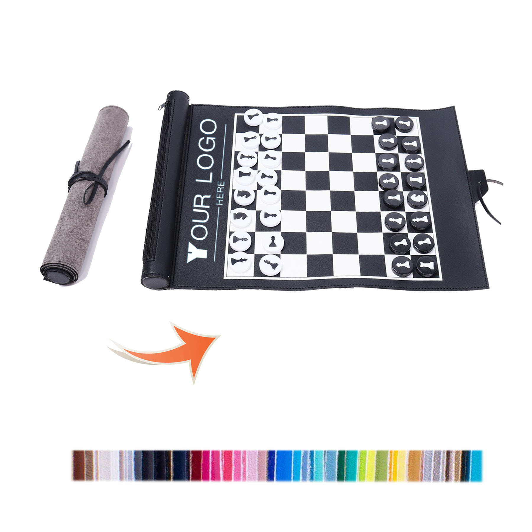 Roll Up Travel Chess Game Set 2