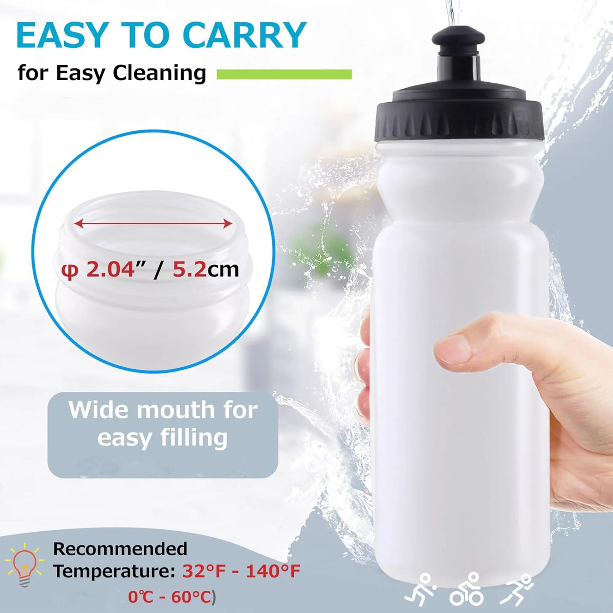 Portable Squeeze Outdoor Sports Water Bottle 2