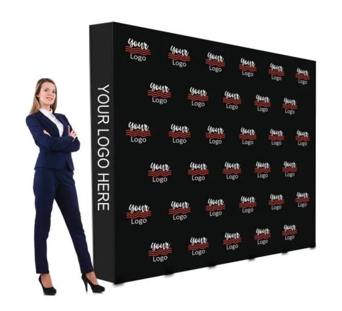 10ft x 8ft Step and Repeat Fabric Pop Up Straight Display 2