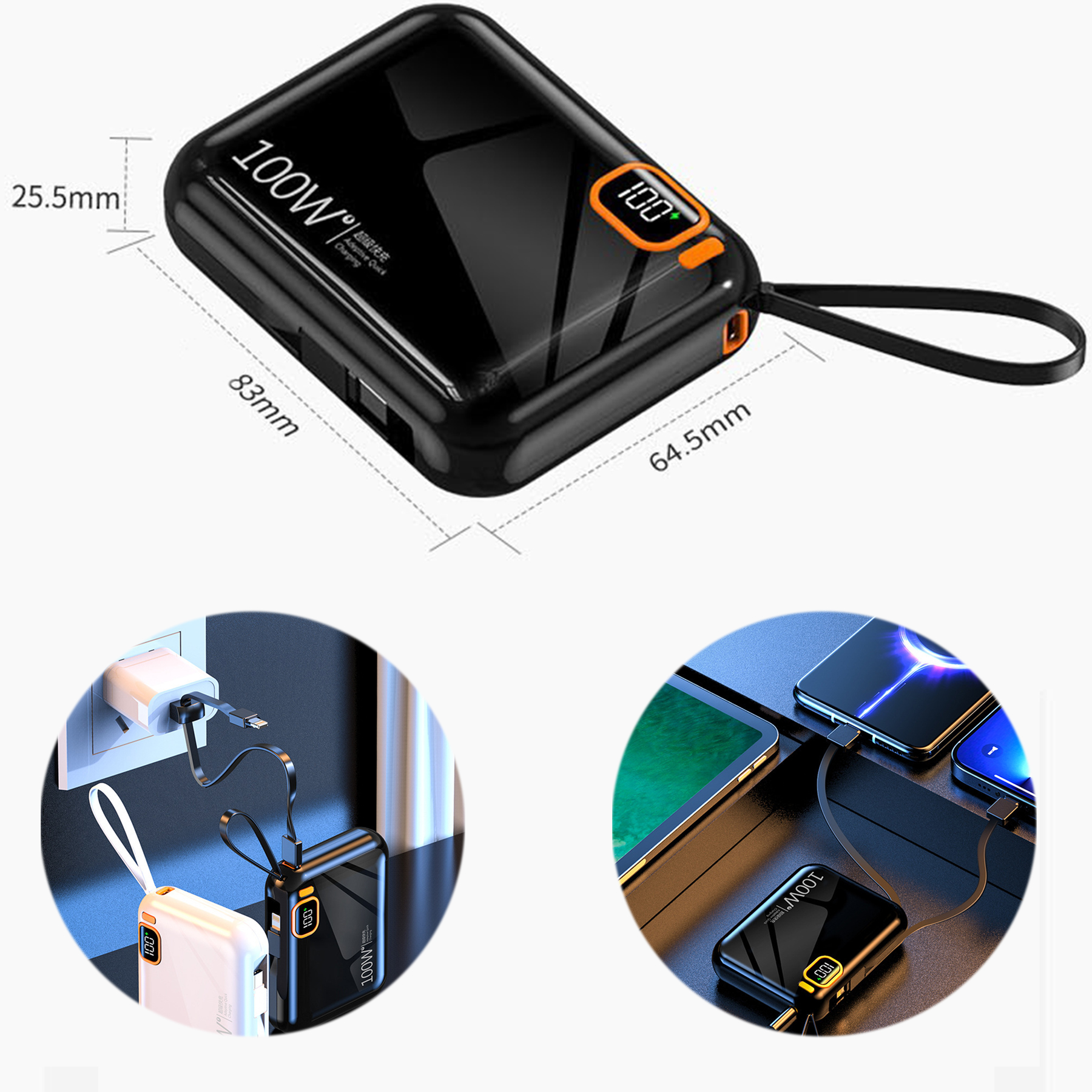Portable Power Bank 10K MAH / & Type-C 2