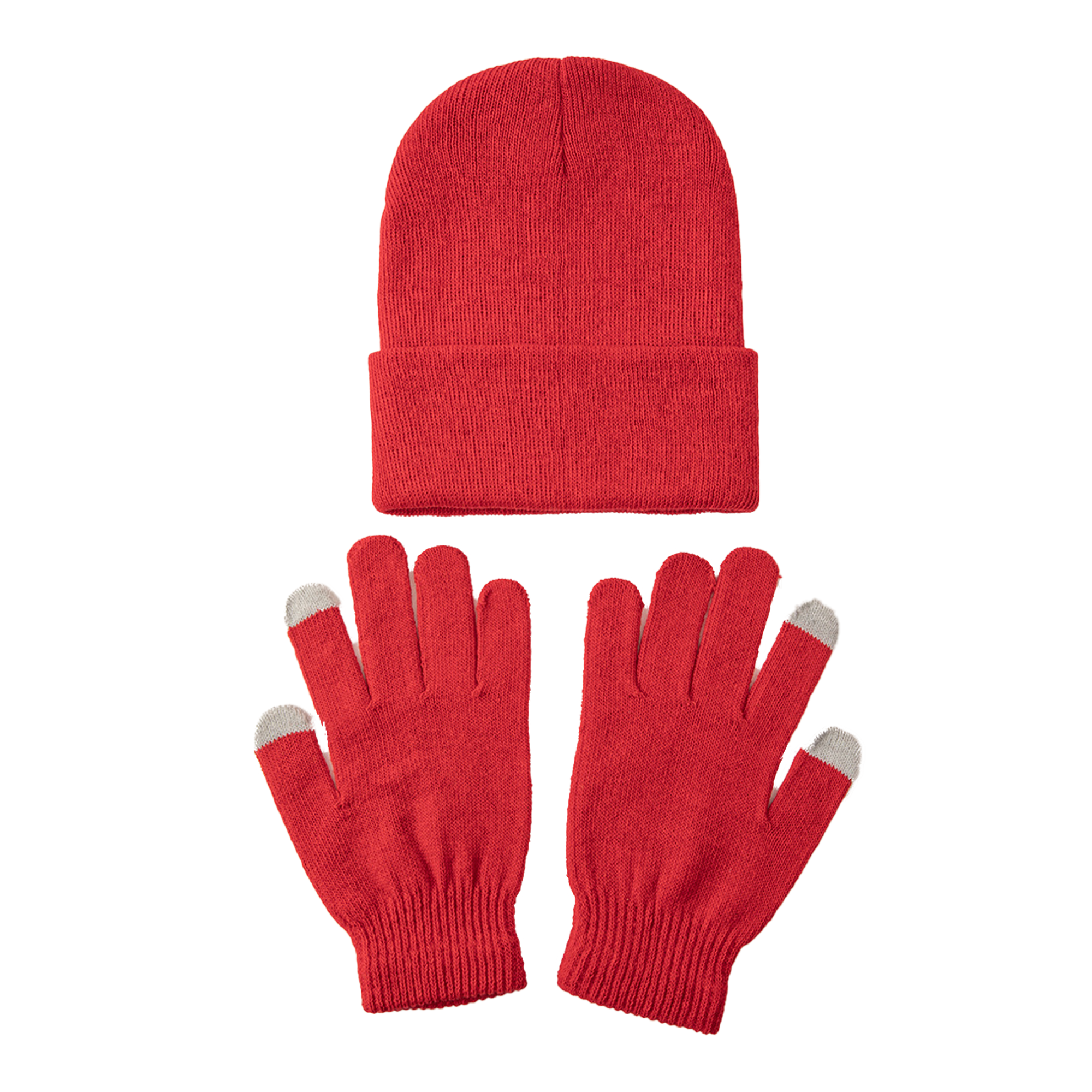 MOQ50 Solid Color Hat And Gloves Warm 2-Piece Set 6