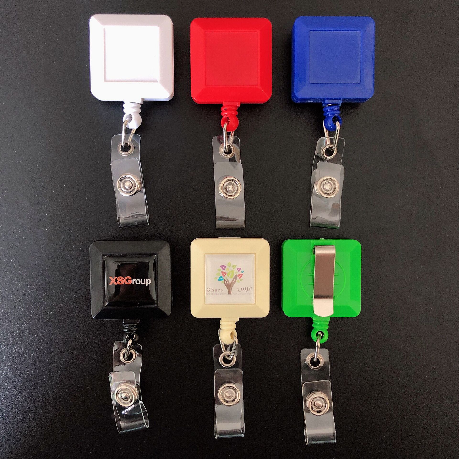Square Retractable Badge Holder 5