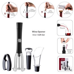 4 In 1 Gift Set Air Pressure Pump Wine Bottle Opener 2