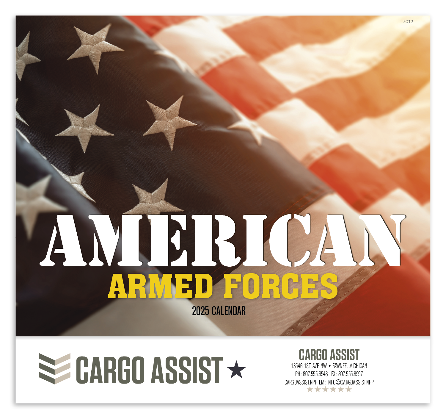 Good Value™ American Armed Forces - Stapled Calendar 13