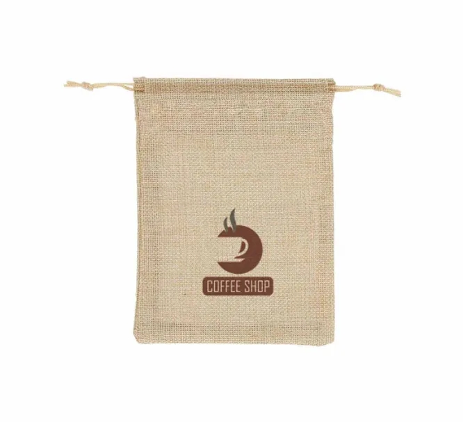 Jute Drawstring Bags - Printed Front only 4