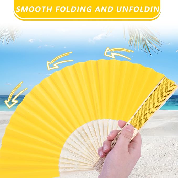 Personalized Craft Paper Folding Hand Fan 2