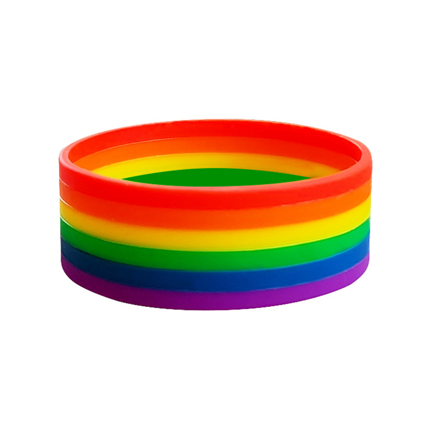 Rainbow Silicone WristBands 10