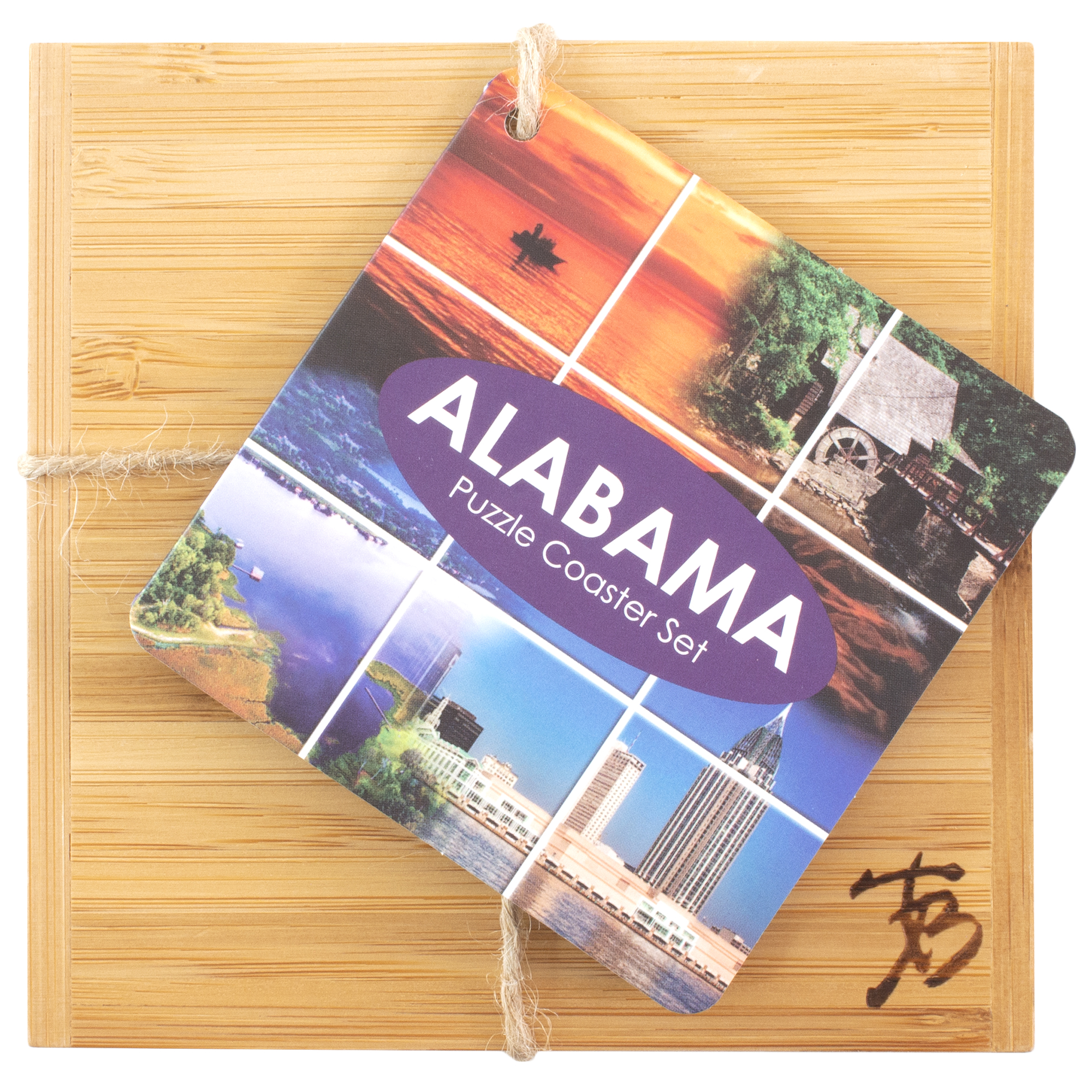 Alabama Puzzle Coaster Set 4