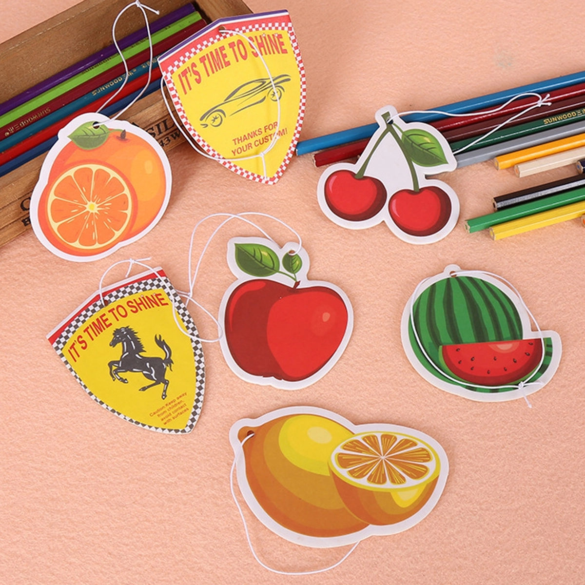 Round Air Freshener/ Custom Shape Paper Scents Air Freshener 3