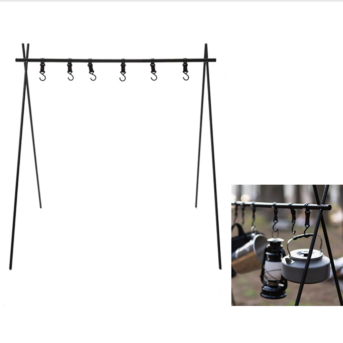 Folding Hanging Rack Travel Camping Shelf 2