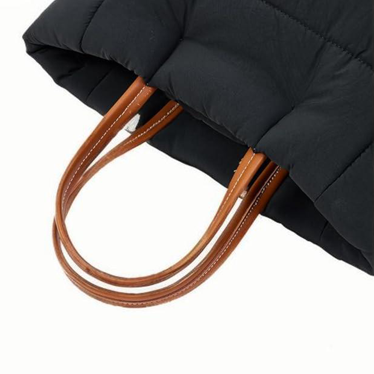 Diamond-Shaped Casual Large-Capacity Down Tote Bag 6