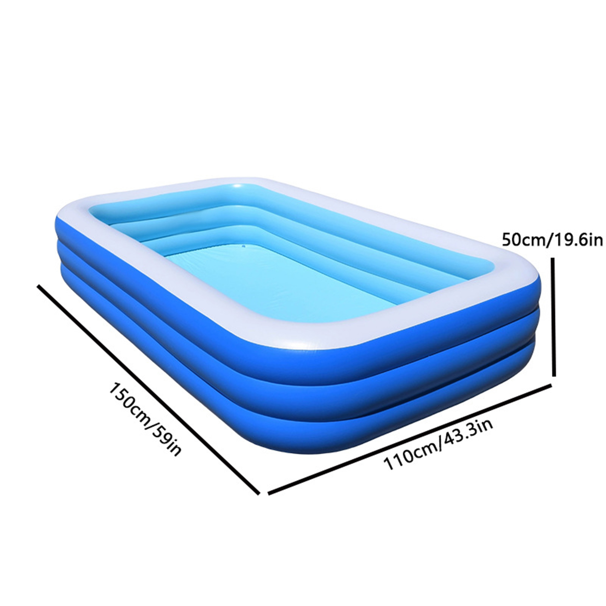 Shaded Inflatable Family Pool 3