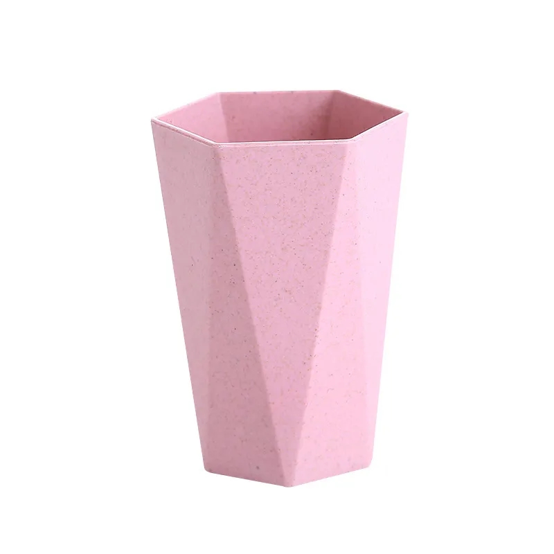 7oz wheat straw diamond-shaped cup 2