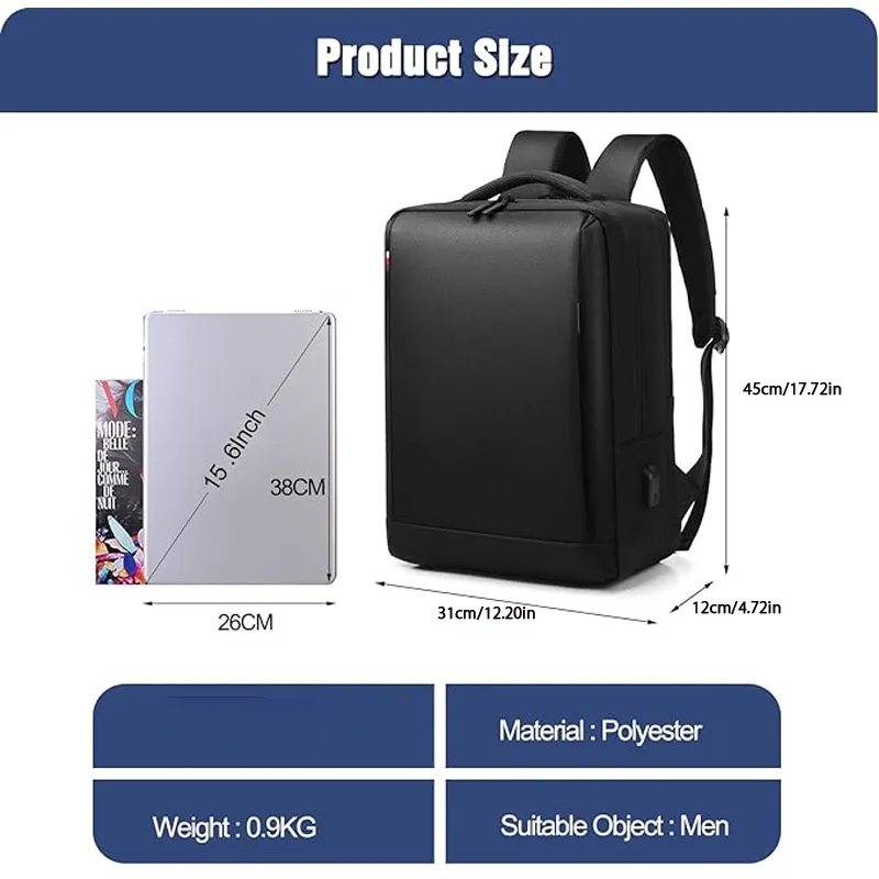 USB Charging Laptop Backpack 3