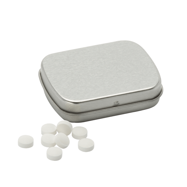 Sugar Free Mints in a Small Rectangular Hinged Tin 32