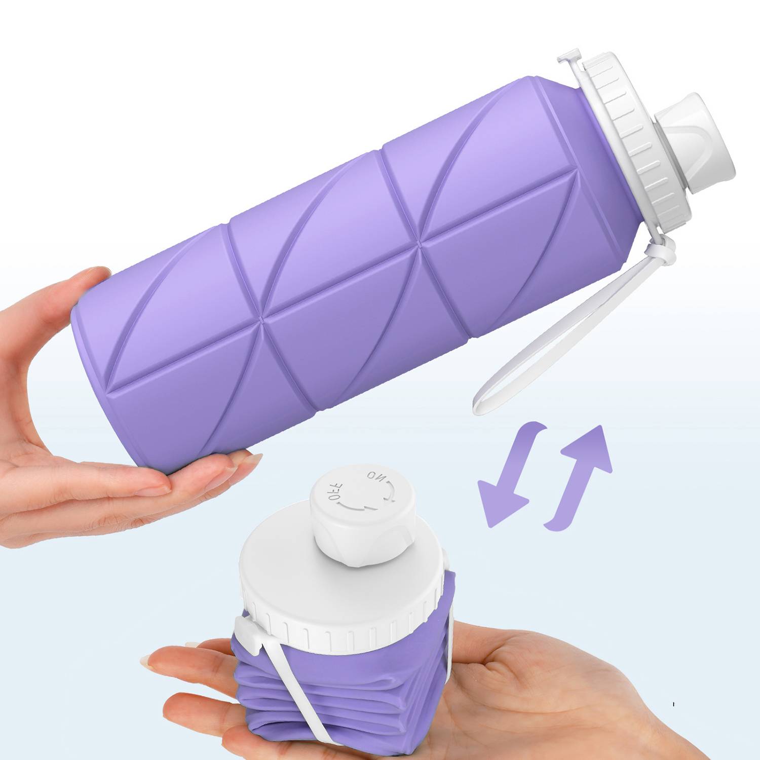 23oz Outdoor Creative Silicone Collapsible Water Bottle 11