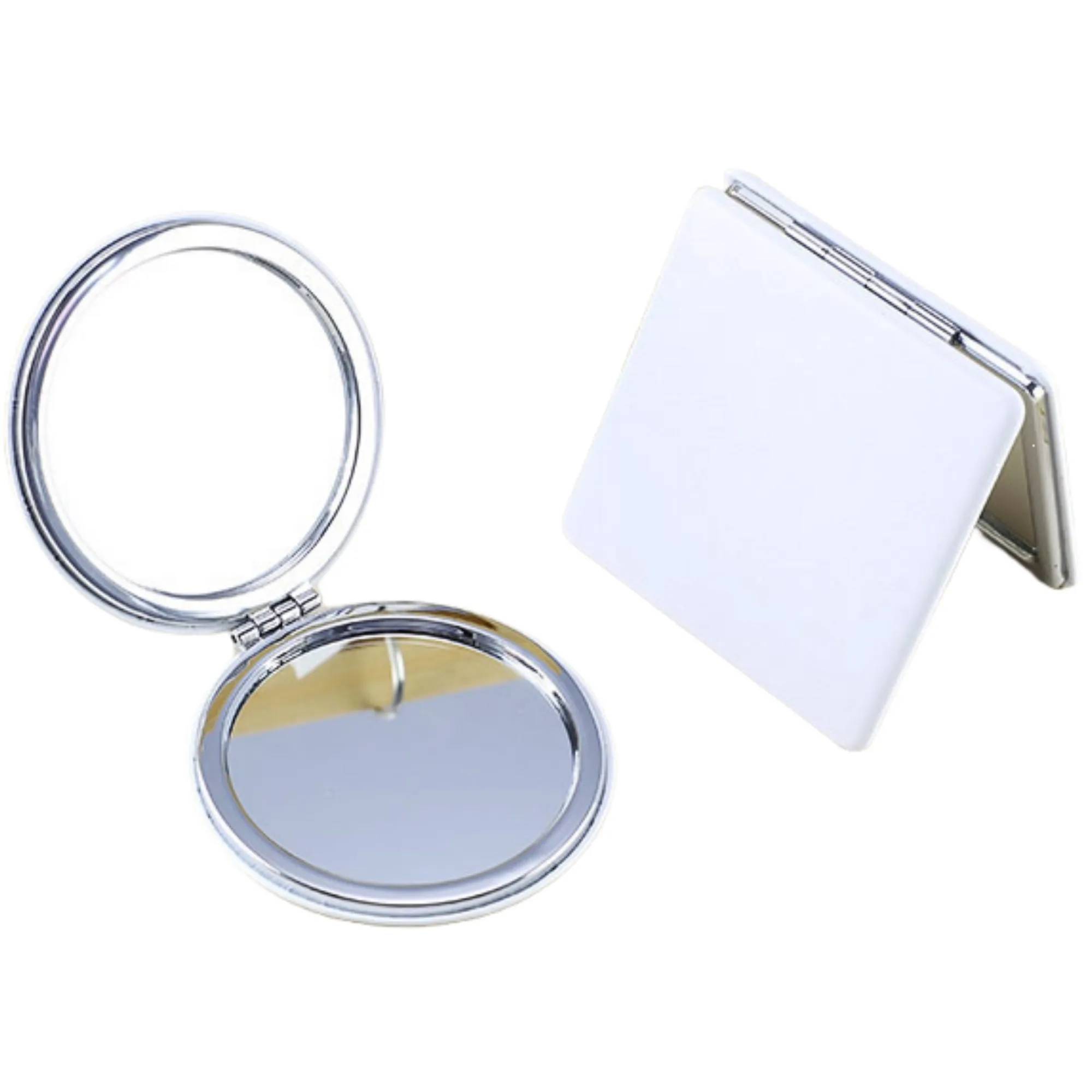 PU Leather Portable Folding Double-Sided Makeup Mirror 9