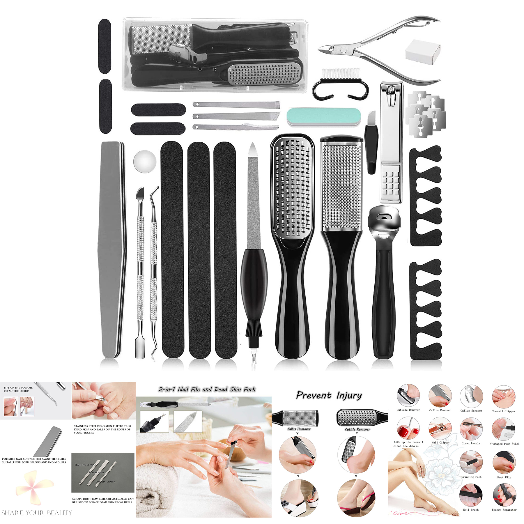 26 in 1 Professional Pedicure Tools Set 2