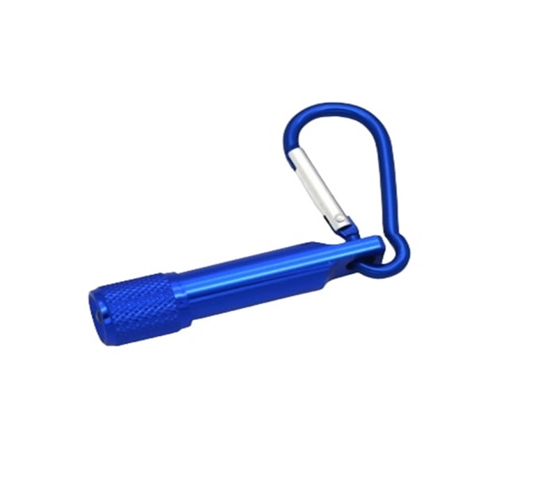 Mini Aluminum Flashlight with Carabiner 12