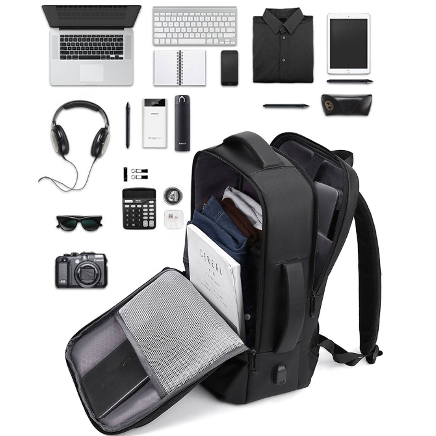 Multifunctional business travel backpack 4