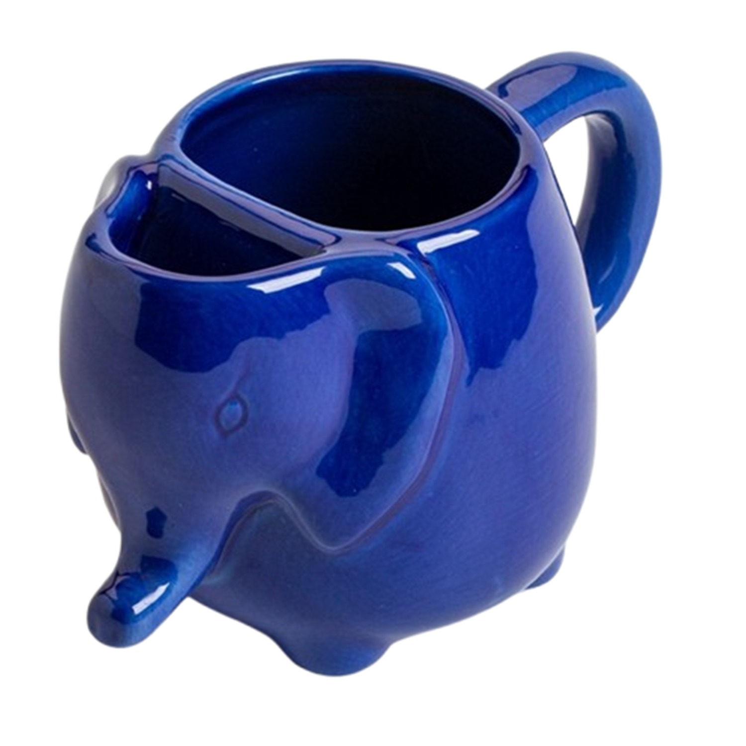 15oz Elephant Shaped Ceramic Mug w/ Tea Bag Holder 11