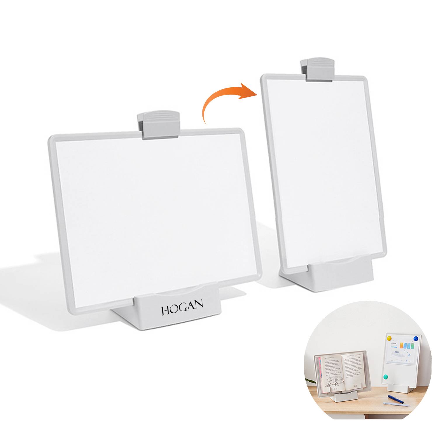 Multi-functional whiteboard reading stand