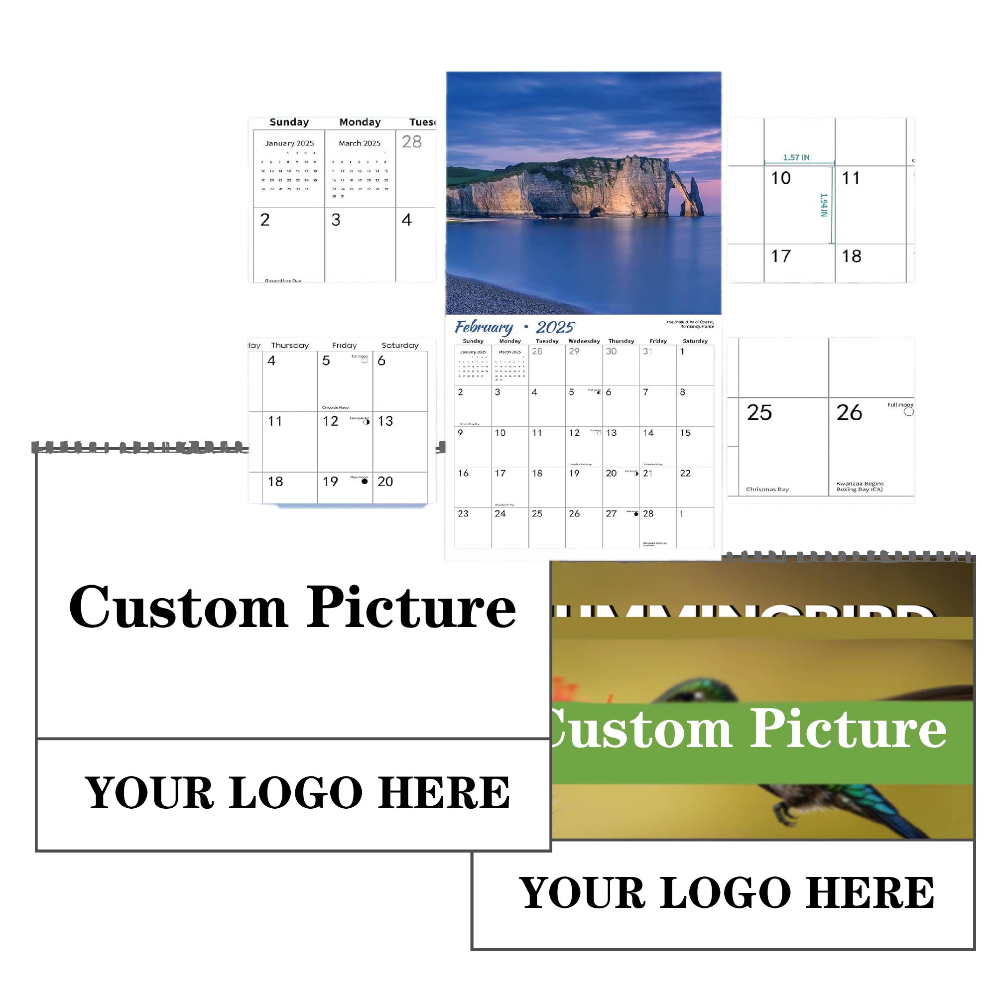 Full-Color Custom Cover Wall Calendar 3