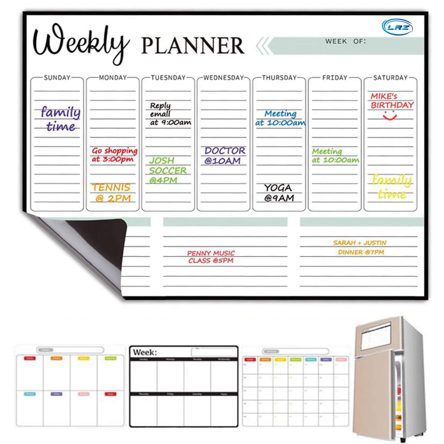 Monthly Magnetic Writing Board For Fridge 3
