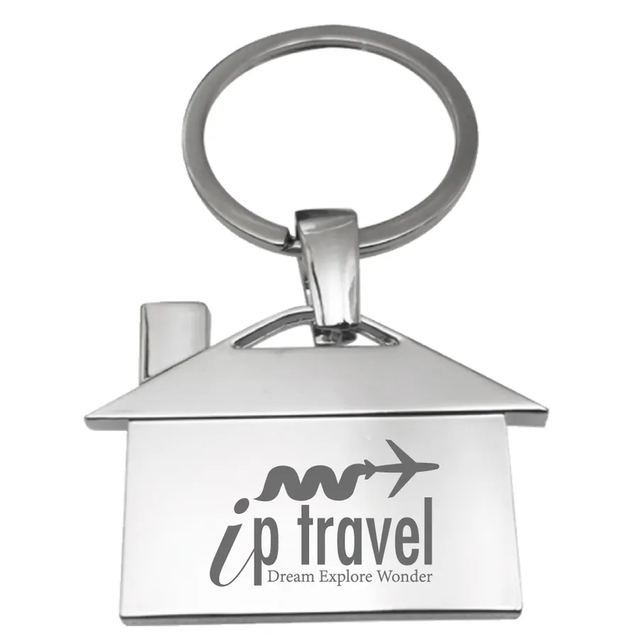 House-Shaped Metal Keychain 7