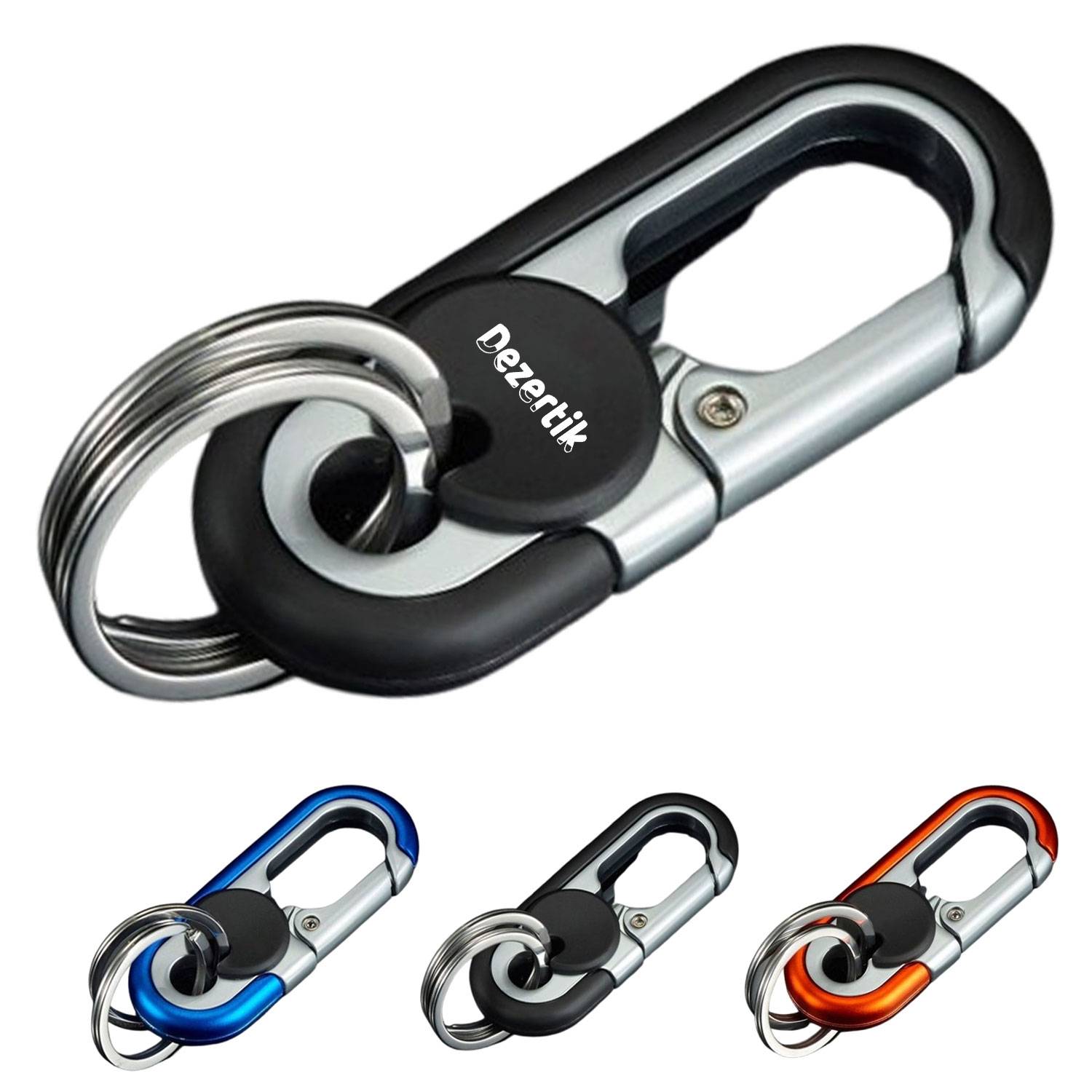 Stylish Dual Loop Anti-Loss Keychain for Business Men